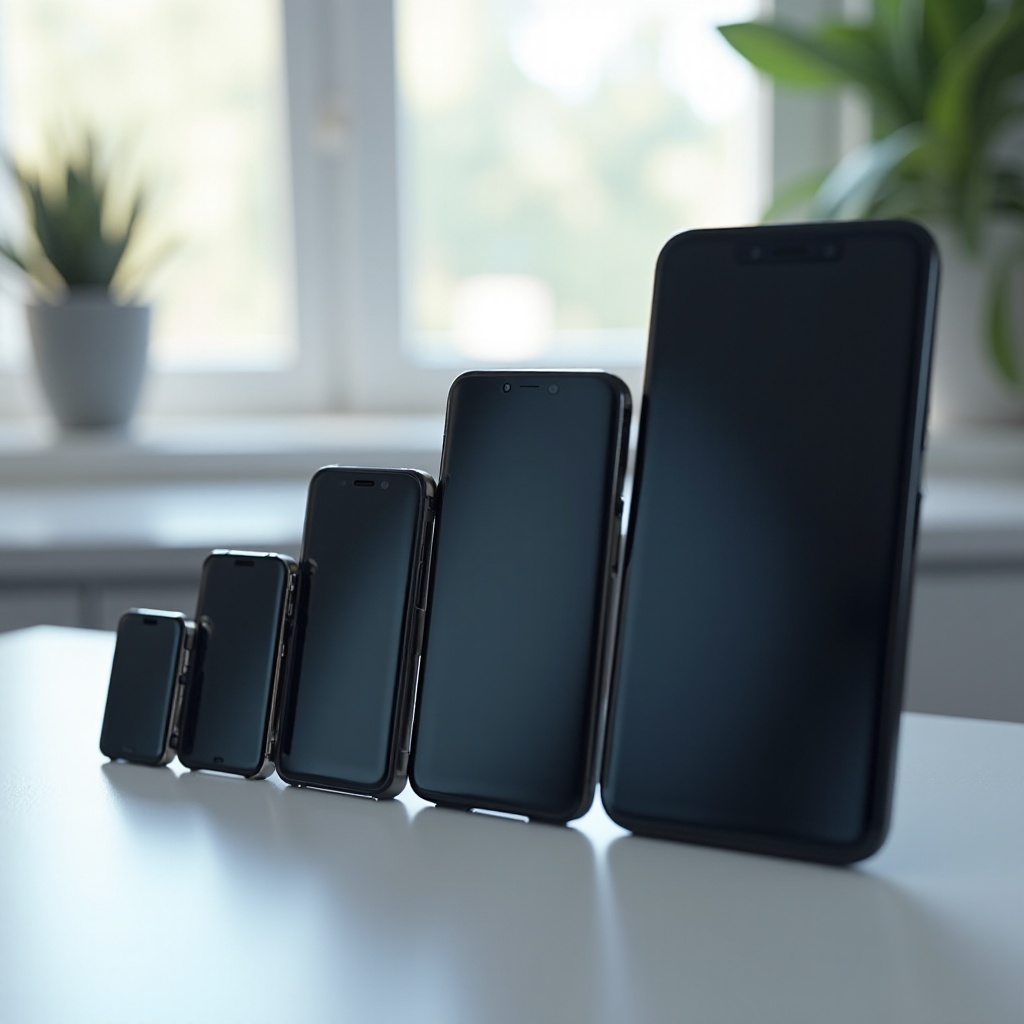 comparer la taille des smartphones