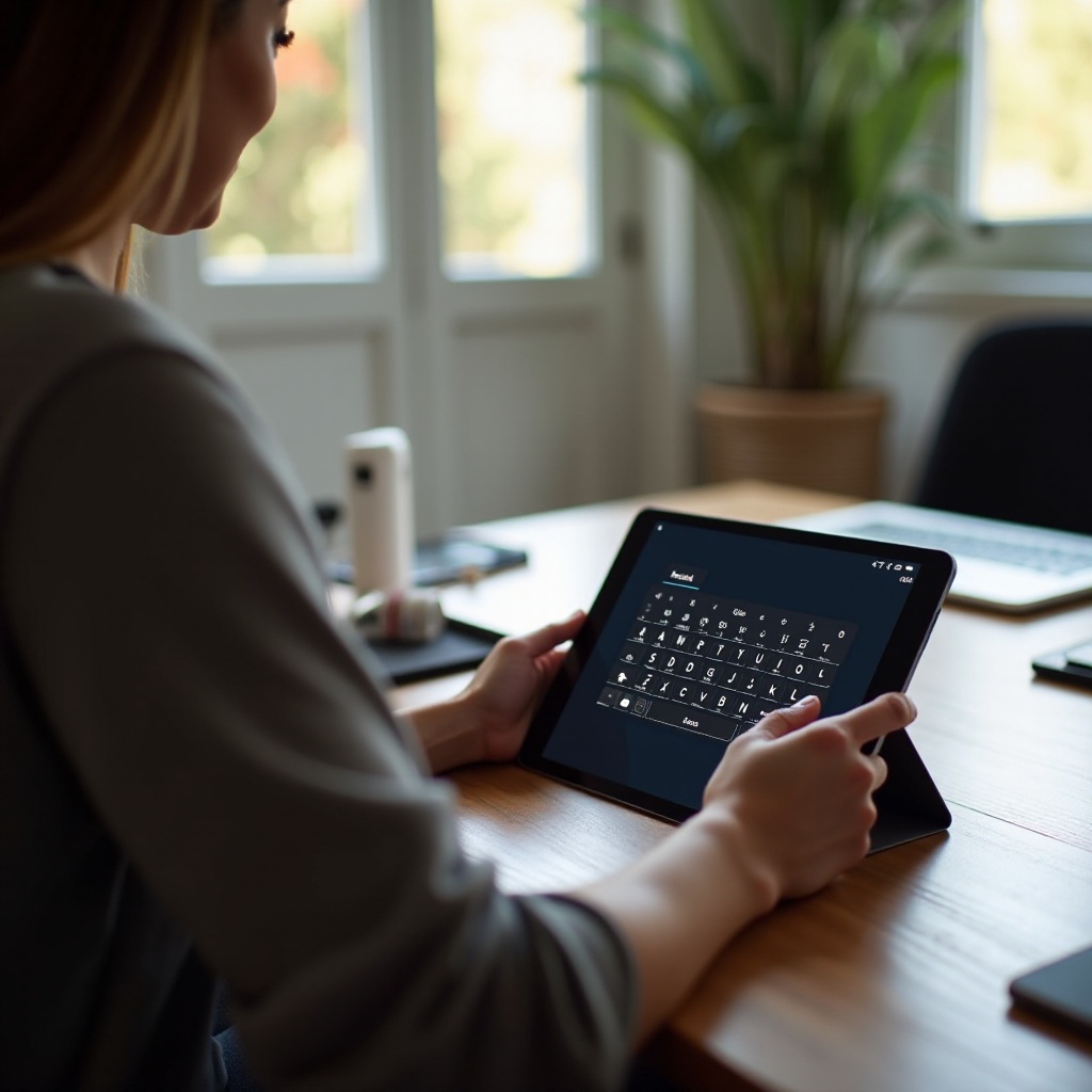 comment faire apparaître le clavier sur une tablette
