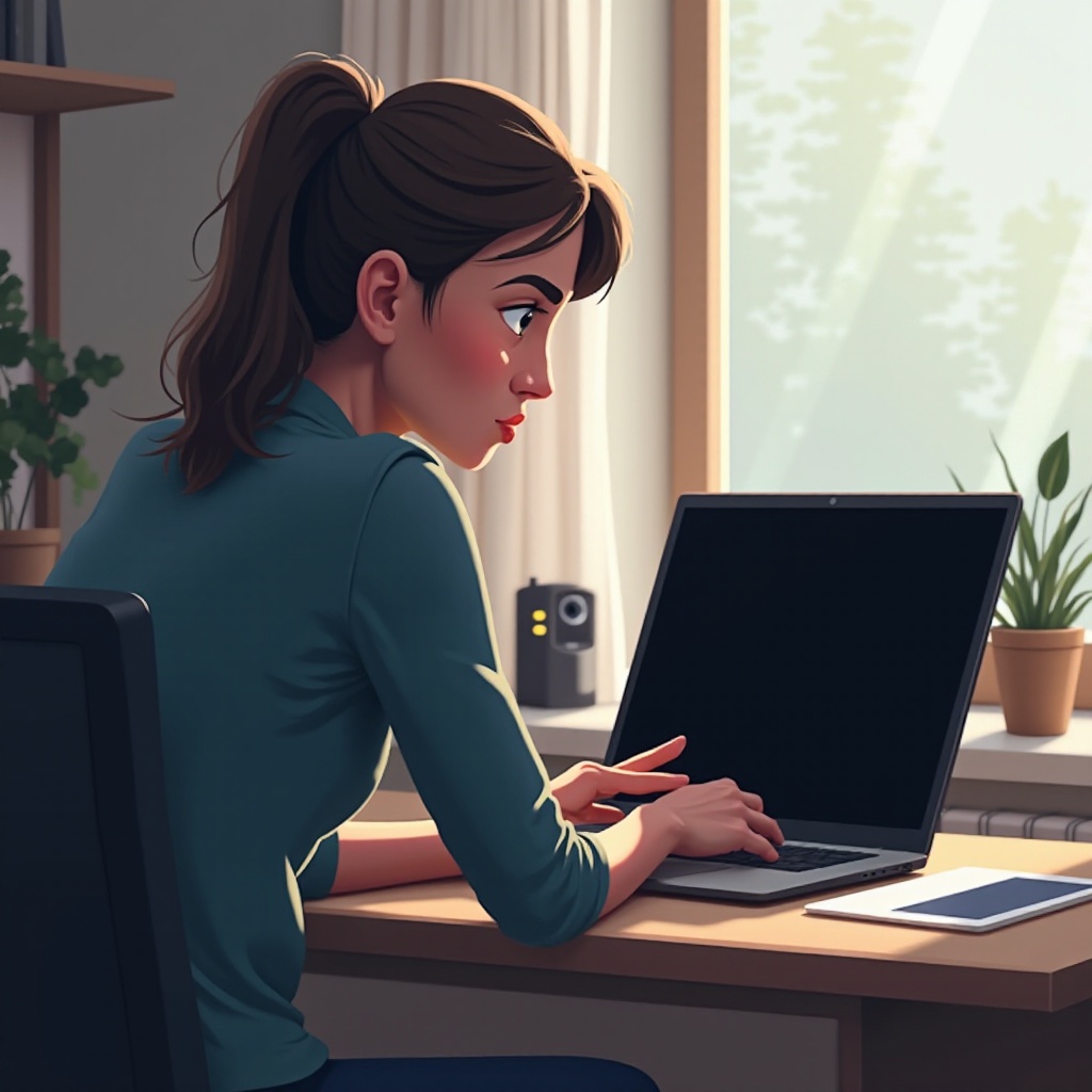 mon ordinateur portable s'allume mais l'écran reste noir